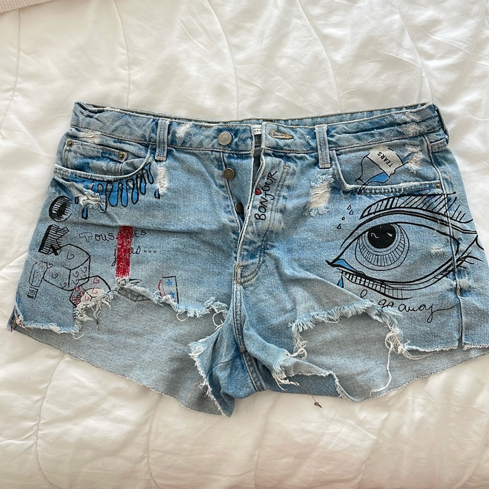 Zara denim shorts